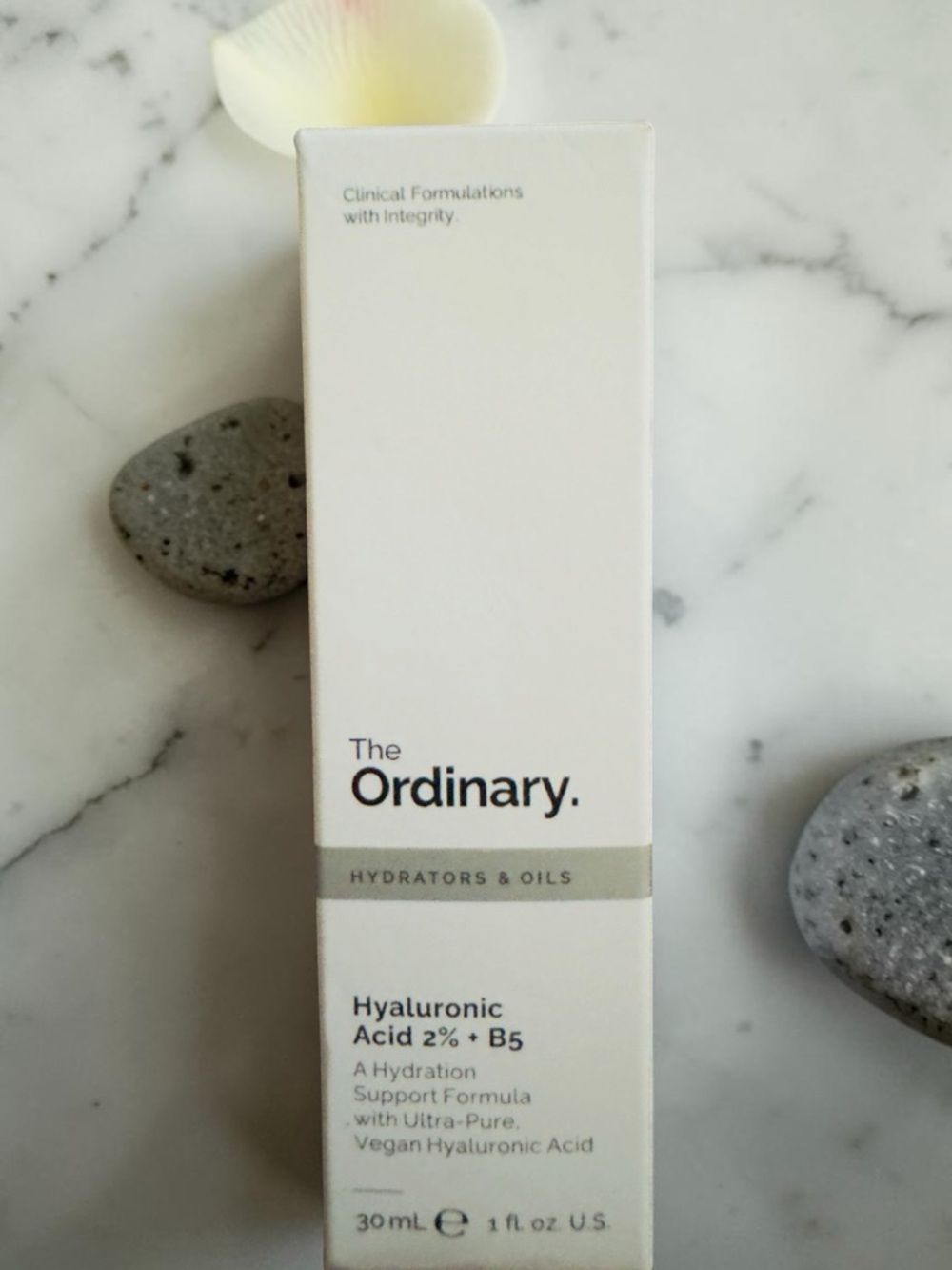 The Ordinary Hydrating Serum Packaging — White